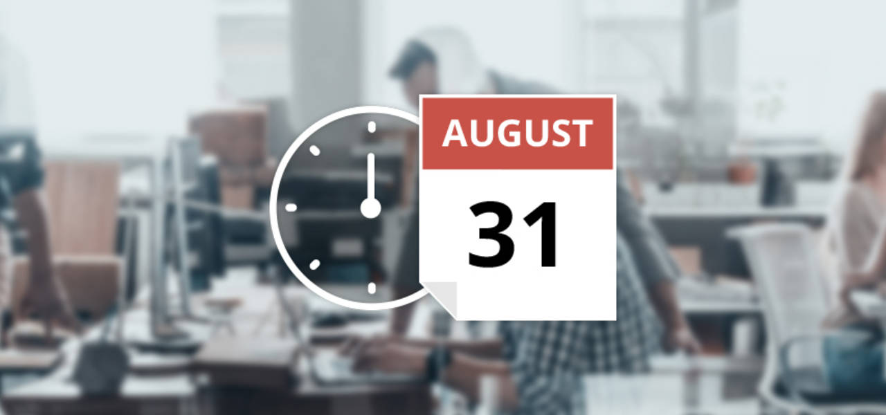 8月31日にFBS財務部門の営業時間変更のお知らせ