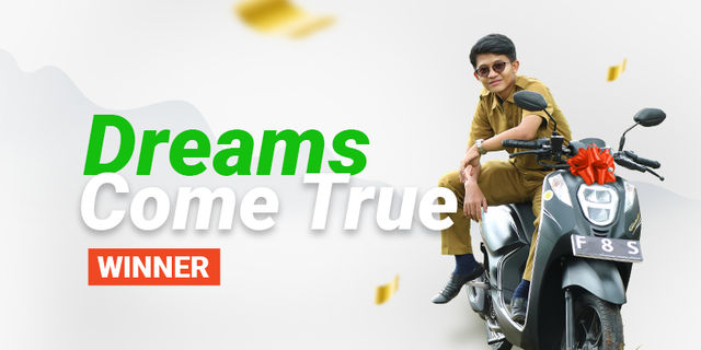 Dreams Come Trueの勝者は彼と彼の学生が通勤するのを助けるためにオートバイを手に入れます
